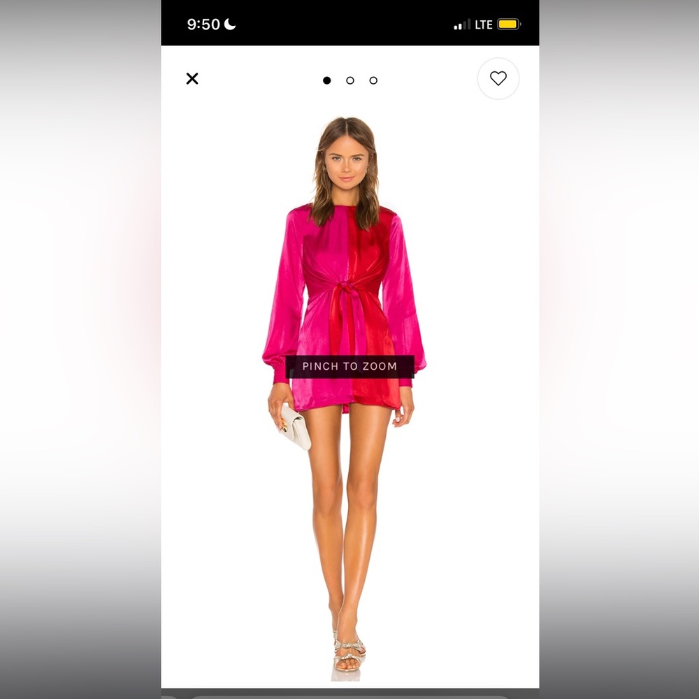 Revolve House of Harlow 1960 Lotta Dress Fuschia